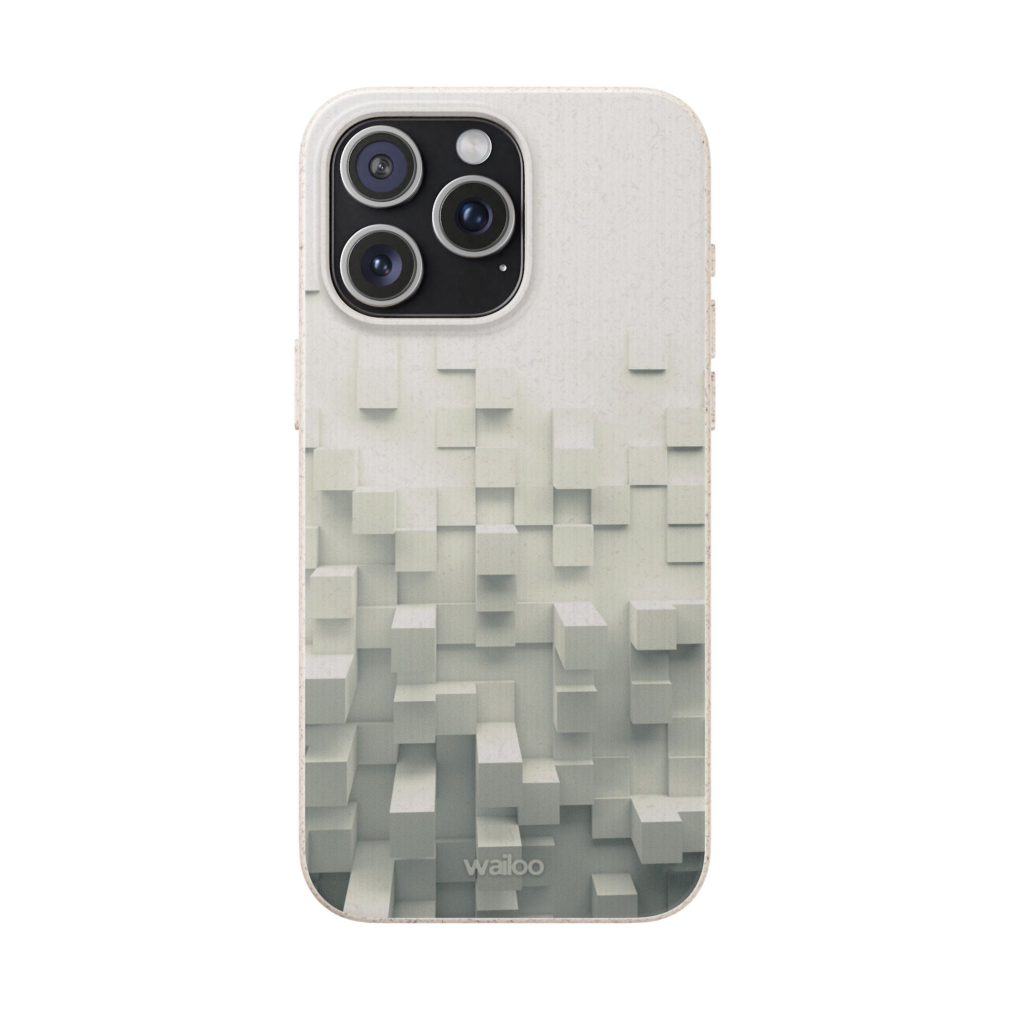 3D White tiles - Plastic free phone case for iPhone