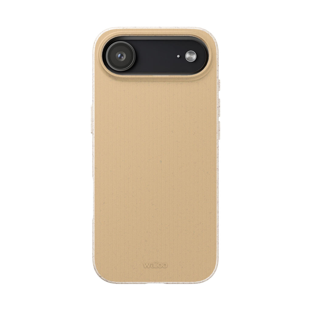 Color Beige mustard - Plastic free phone case for iPhone