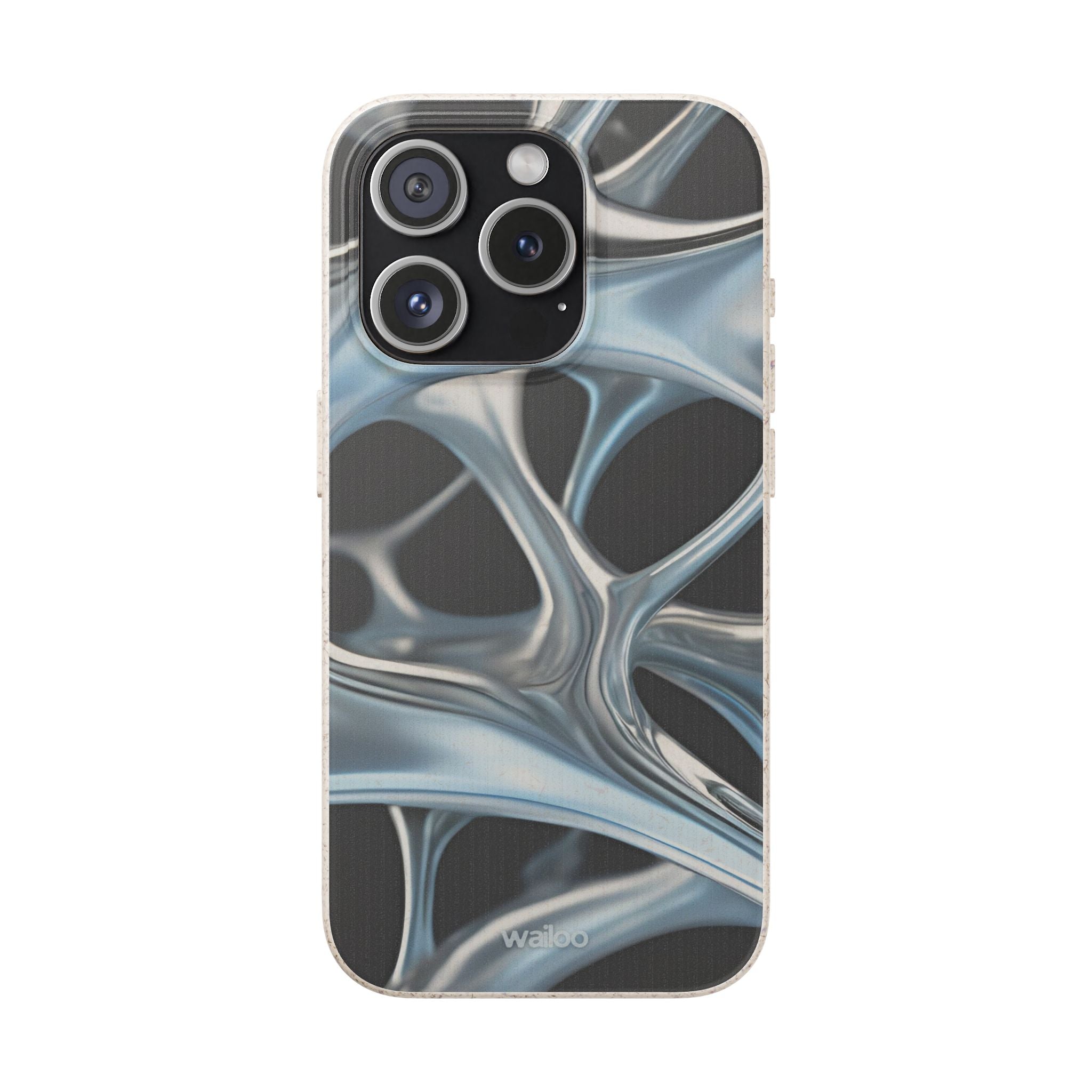 3D Metal matrix - Plastic free  phone case for iPhone