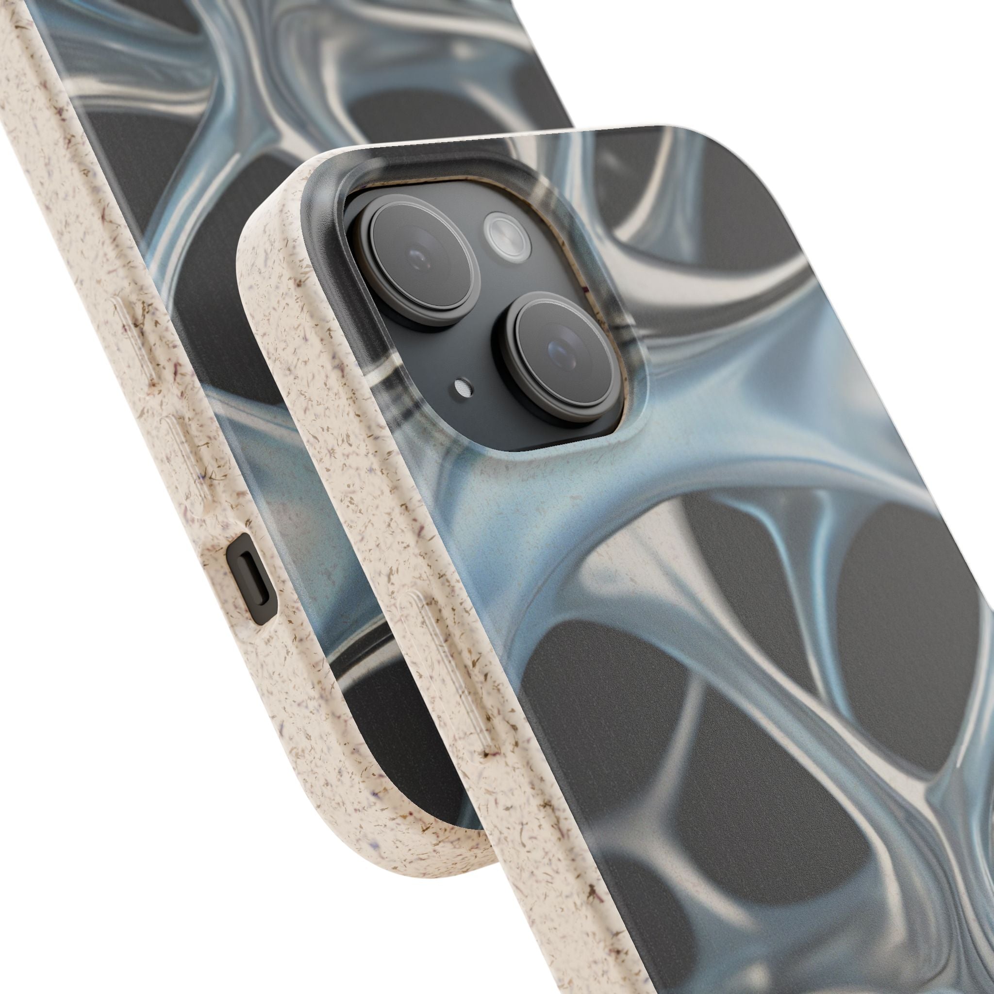 3D Metal matrix - Plastic free  phone case for iPhone