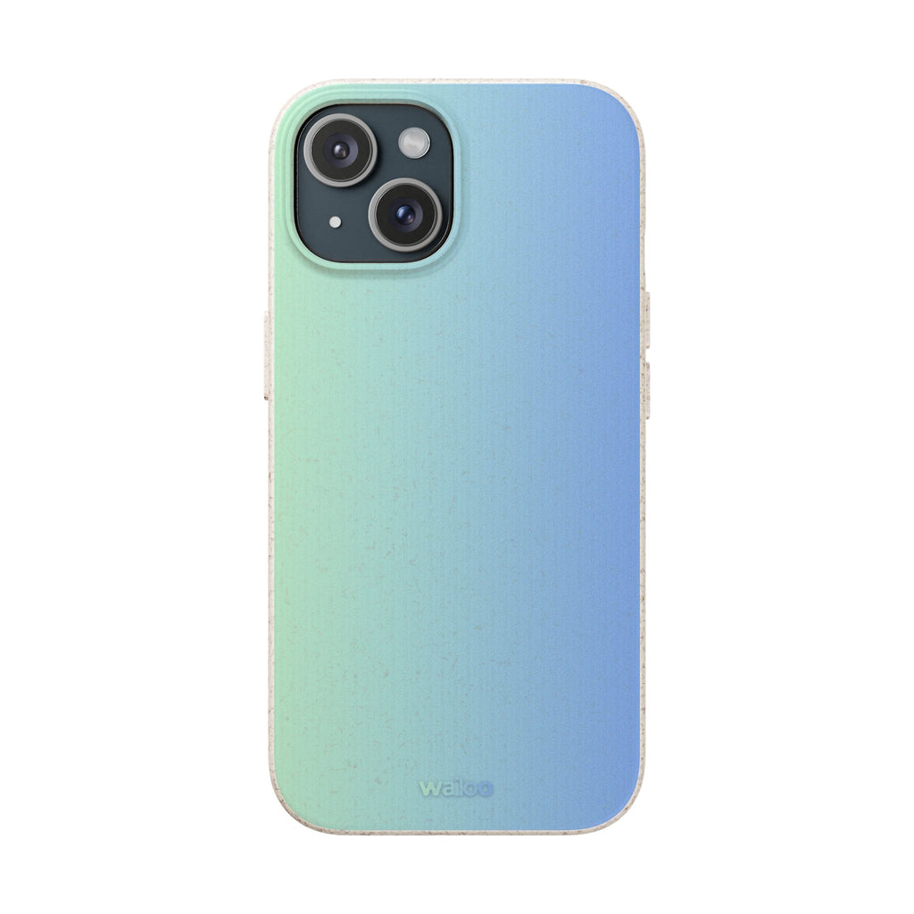 bOmbre Turquoise blue gradient - Plastic free phone case for iPhone