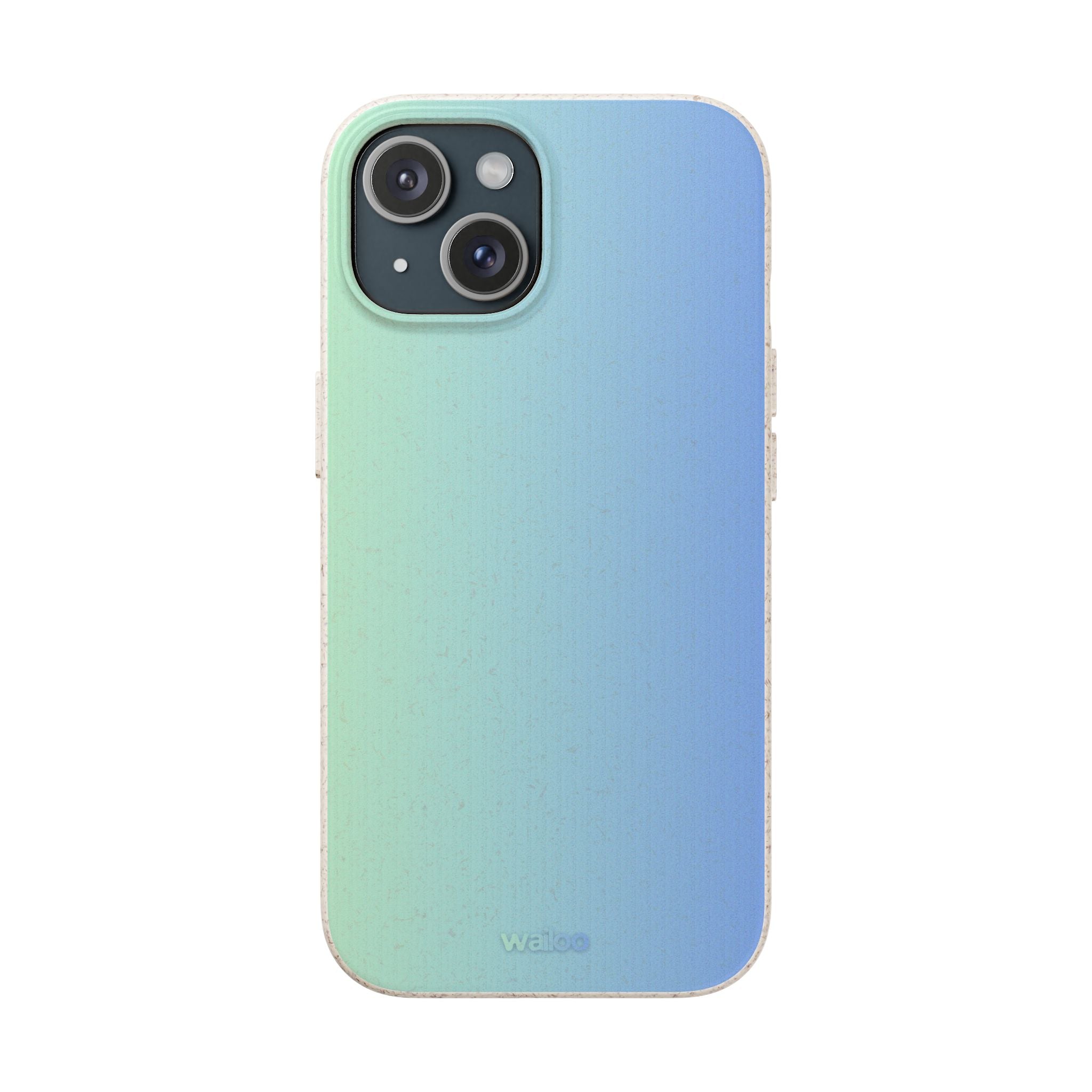 bOmbre Turquoise blue gradient - Plastic free phone case for iPhone