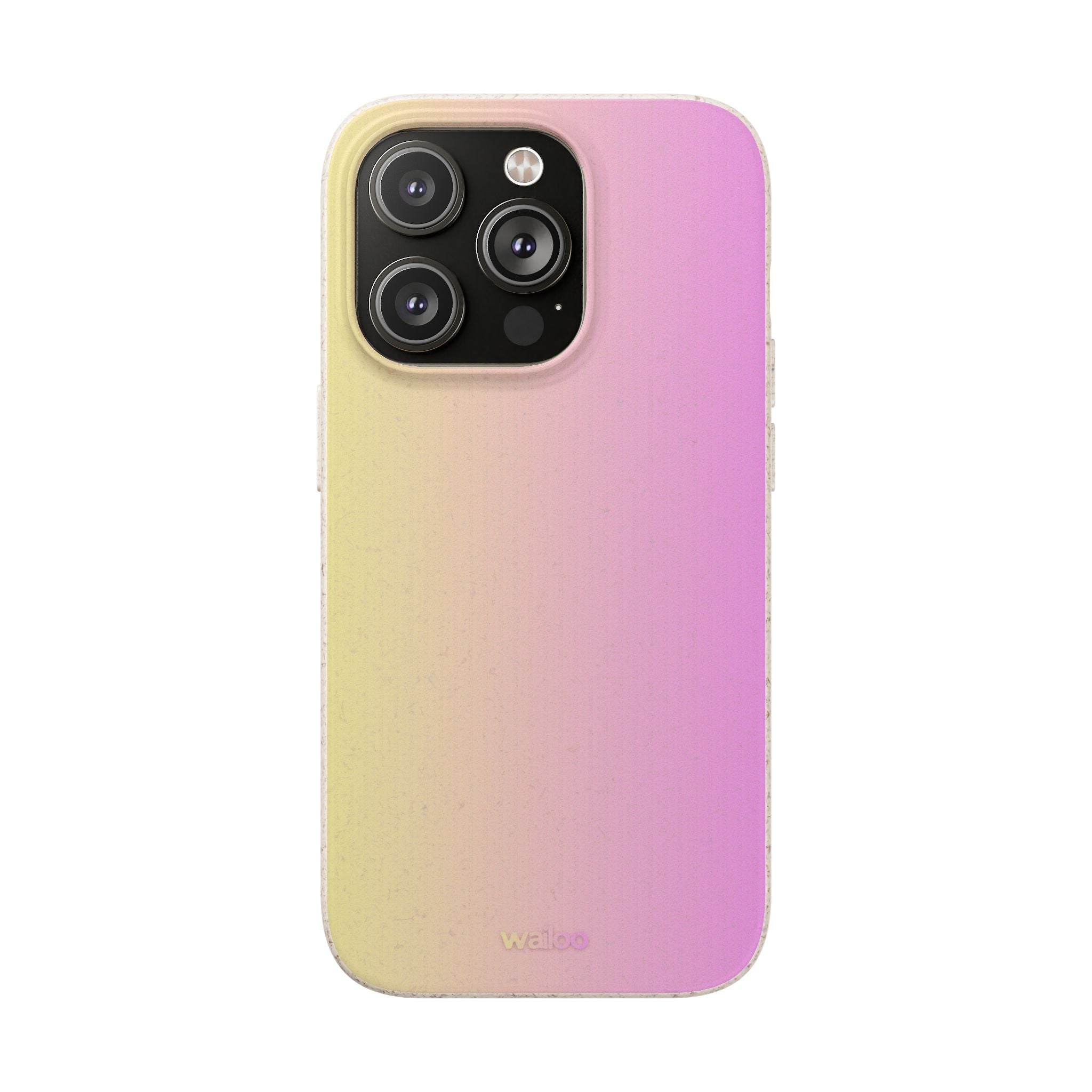 bOmbre Yellow pink gradient - Plastic free phone case for iPhone