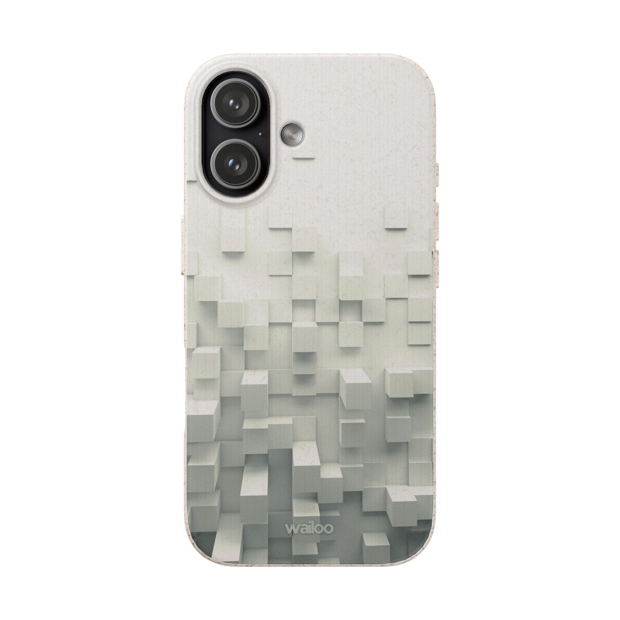 3D White tiles - Plastic free phone case for iPhone