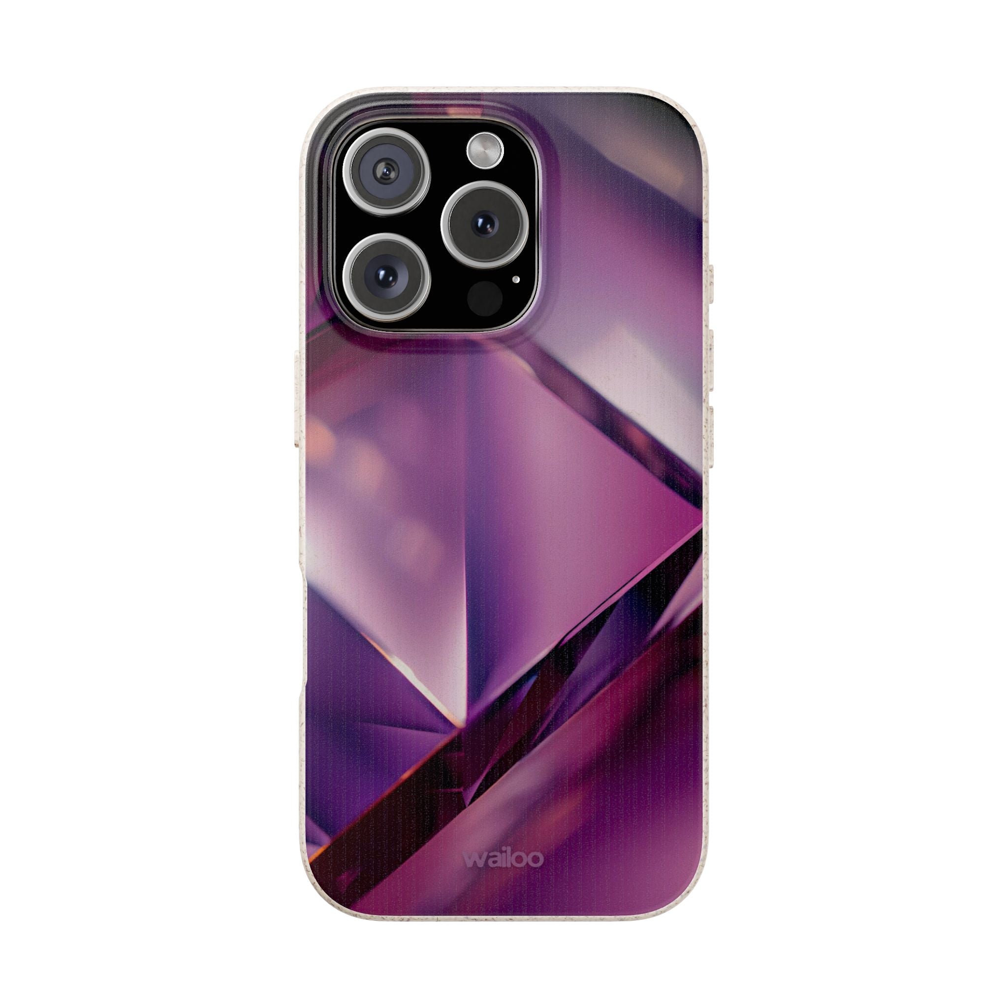 3D Purple - Plastic free phone case for iPhone