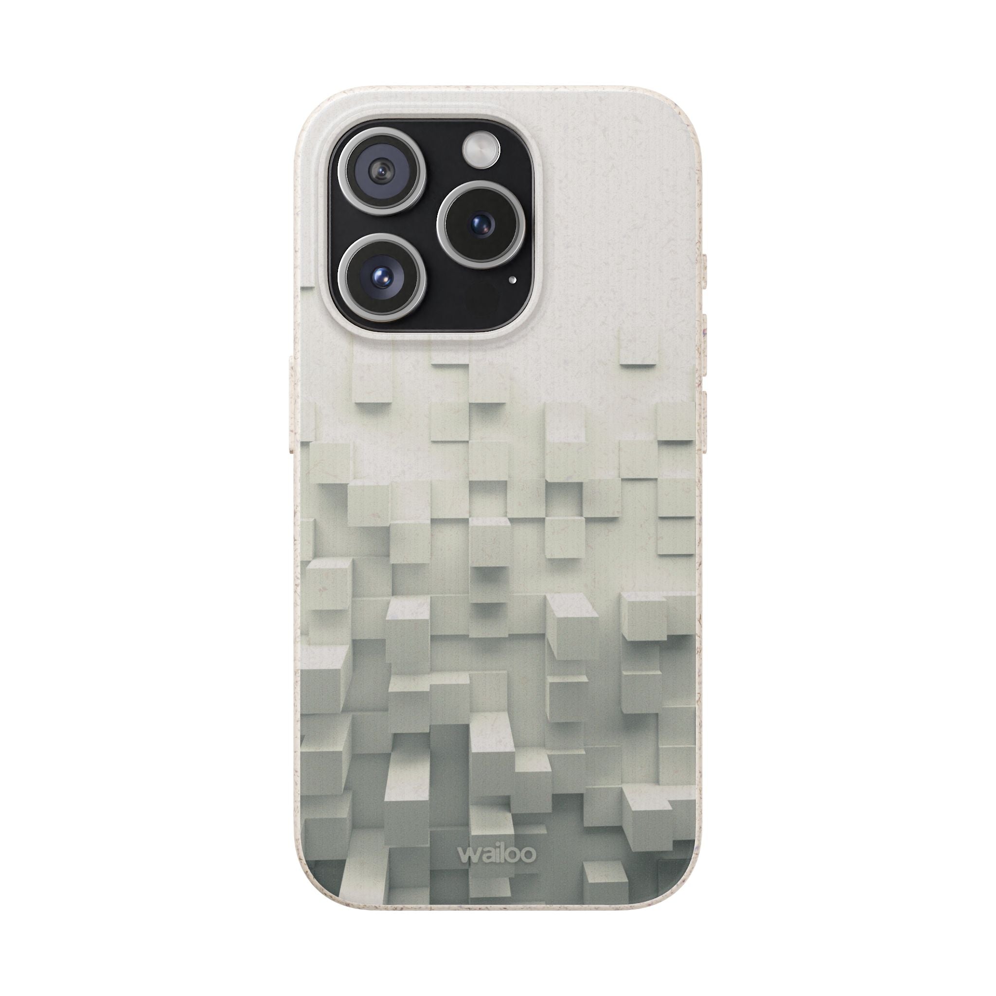 3D White tiles - Plastic free phone case for iPhone