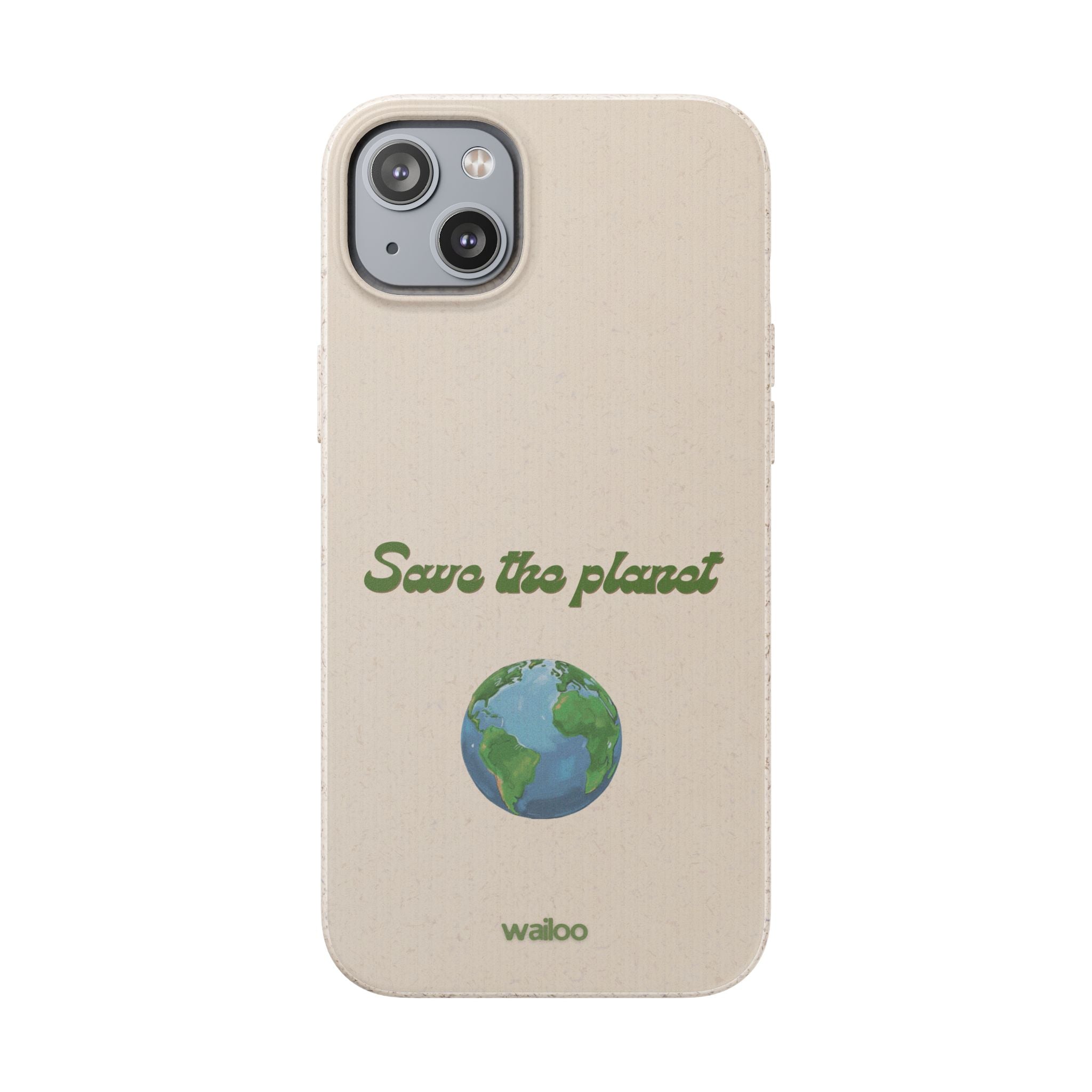 Earth - Save the planet - Plastic free phone case for iPhone