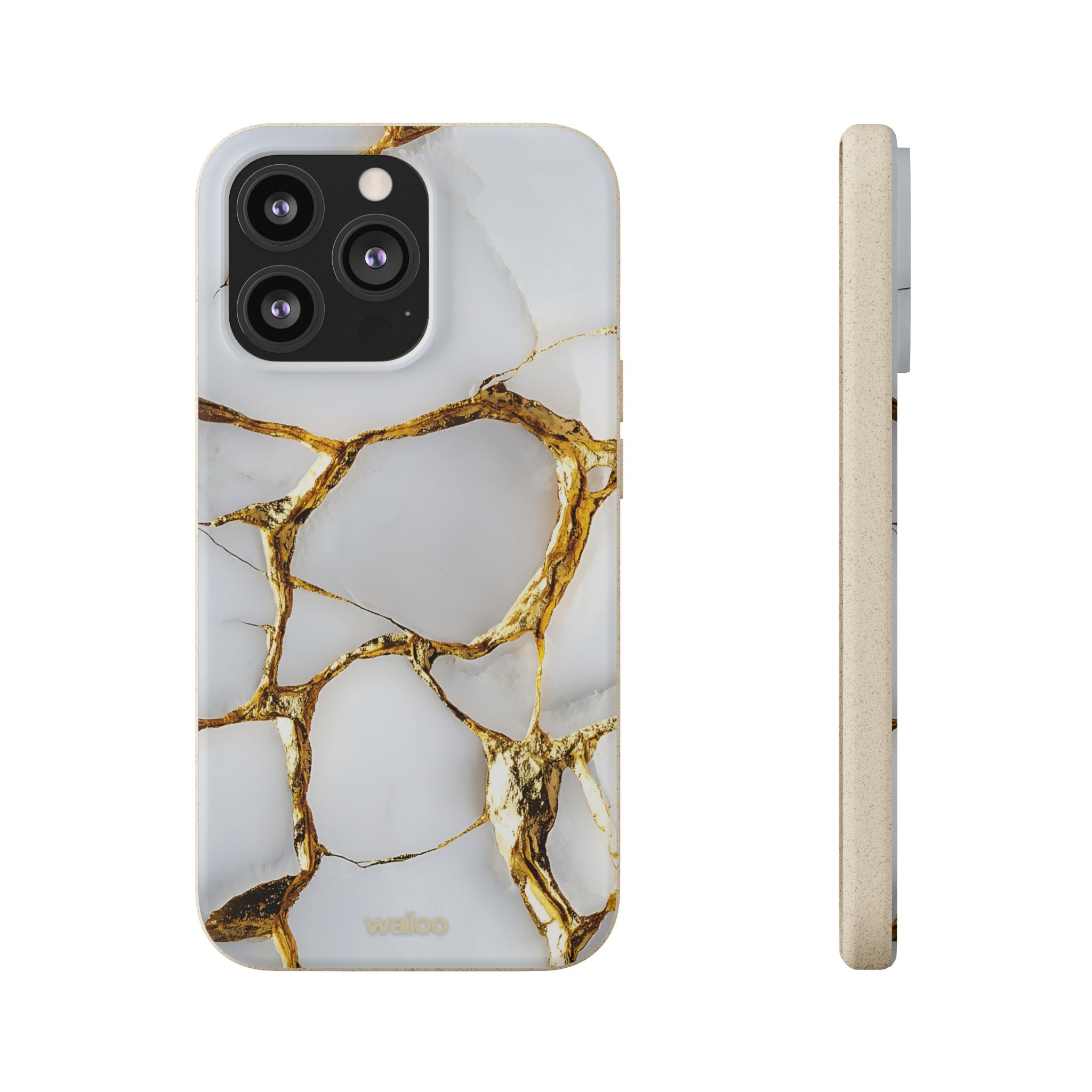 aPattern Gold cracked - Plastic free phone case for iPhone