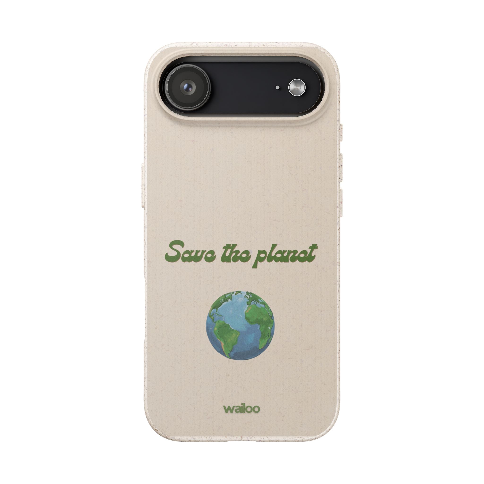 Earth - Save the planet - Plastic free phone case for iPhone