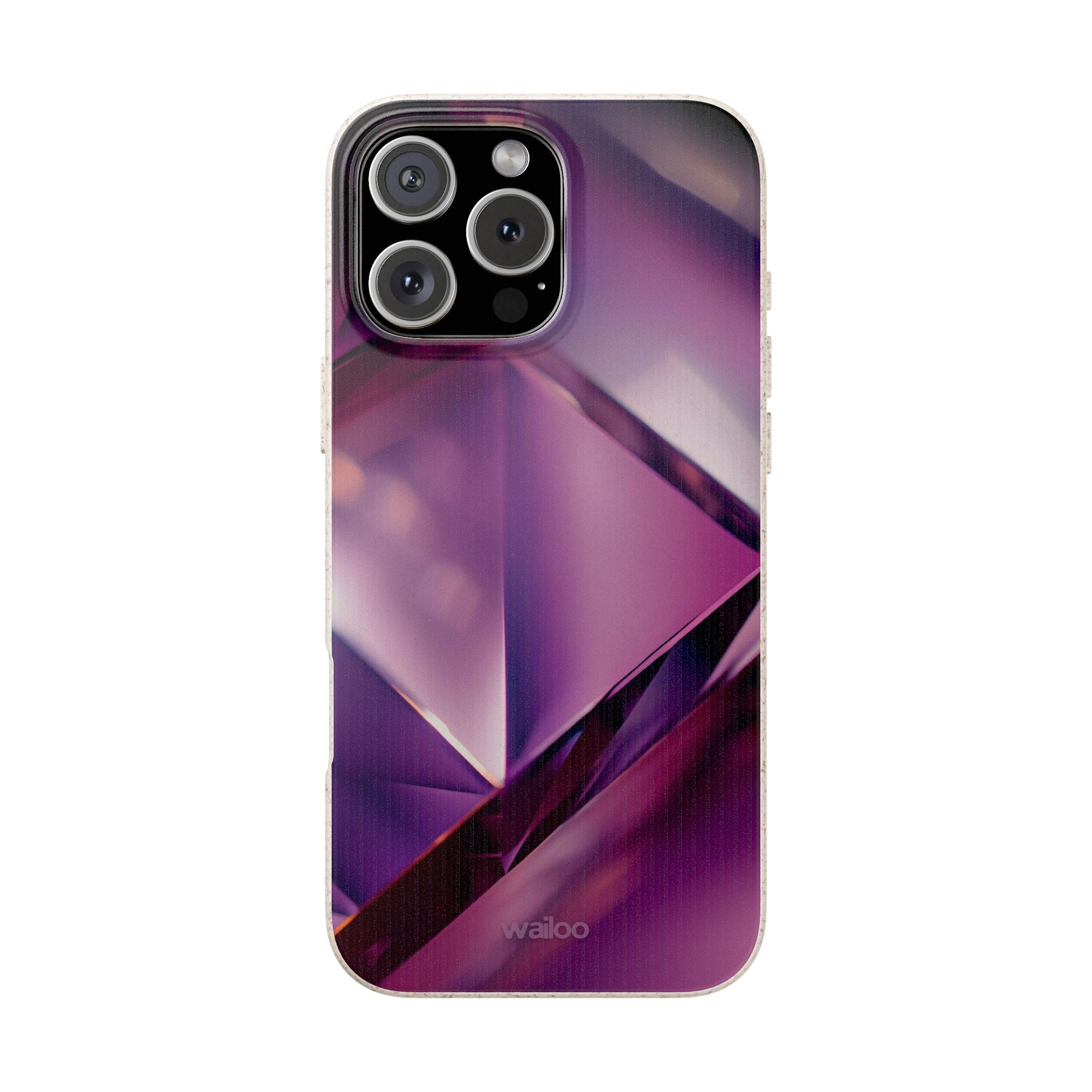3D Purple - Plastic free phone case for iPhone