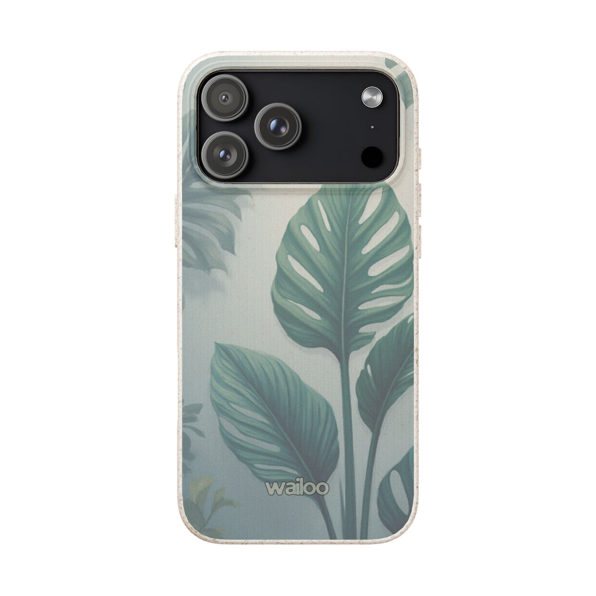 Floral Monstera - Biodegradable phone case for iPhone - Plastic free