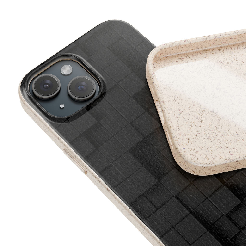 3D Black tiles - Plastic free phone case for iPhone