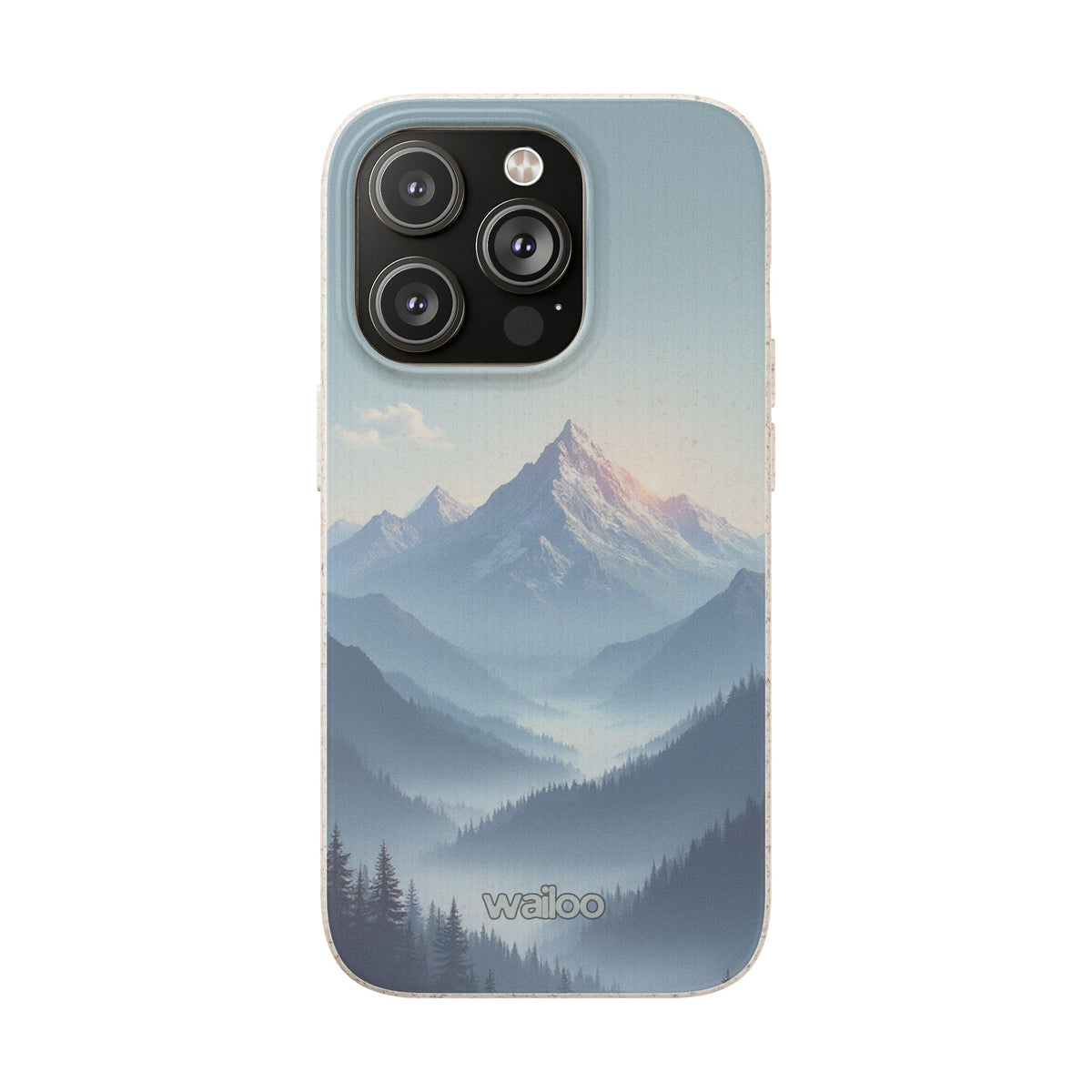 dAI Nature Mountain and valley - Plastic free phone case for iPhone