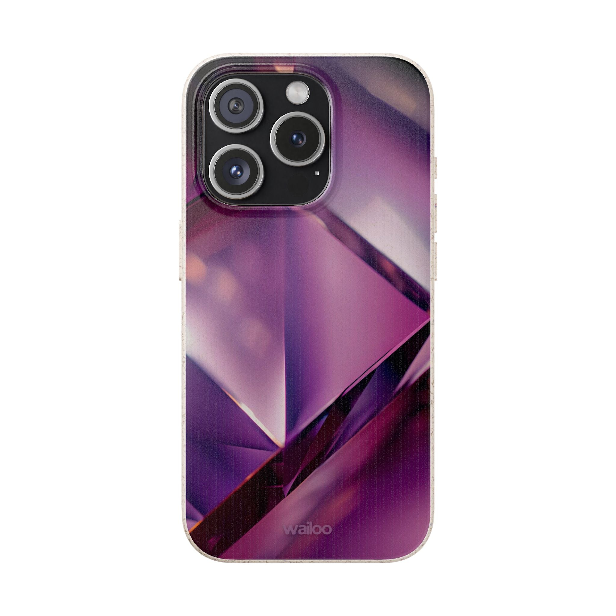 3D Purple - Plastic free phone case for iPhone