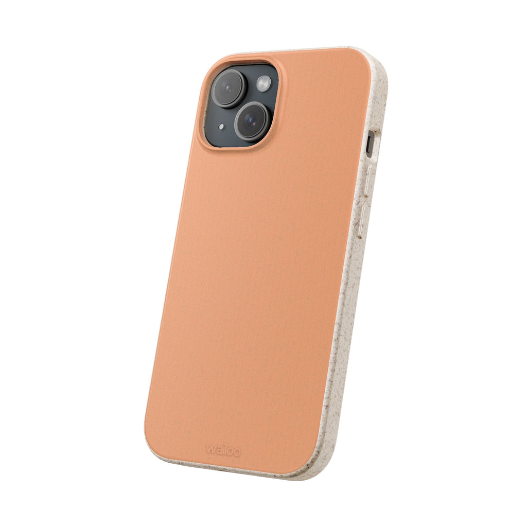 Color Beige apricot - Plastic free phone case for iPhone