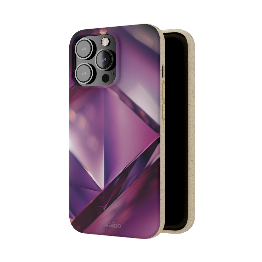 3D Purple - Plastic free phone case for iPhone
