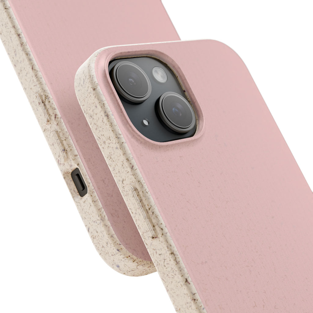 Color Pink dirty light - Plastic free phone case for iPhone