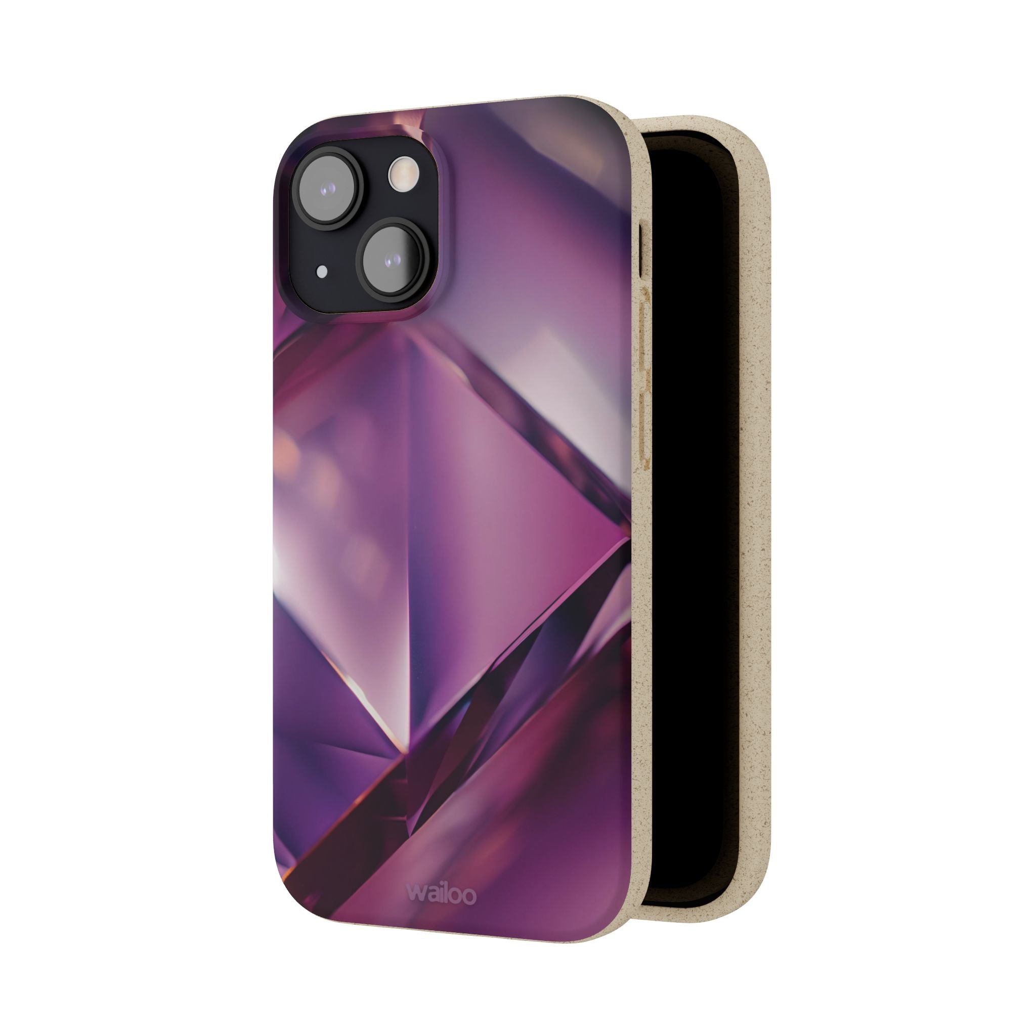 3D Purple - Plastic free phone case for iPhone